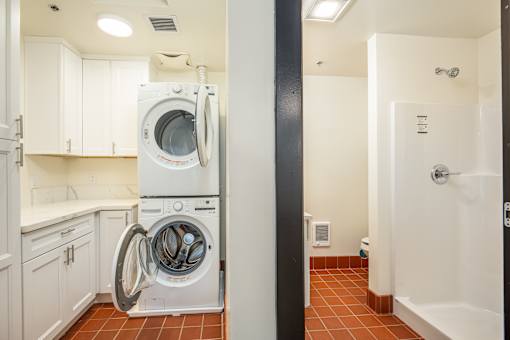 Stacked Washer Dryer at Fairview Village Homes, Fairview, 97024
