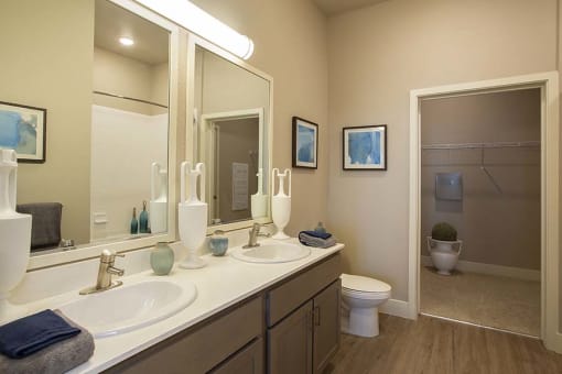 bathroom vanity l Alira Apartments in Sacramento Ca