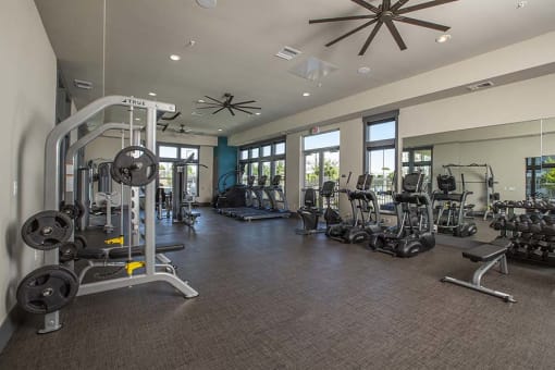 gym with fitness equipment l Sacramento CA Apartment Rentals