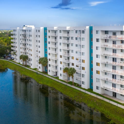 Exterior of building near water at Aqua 2800, Oakland Park, 33309