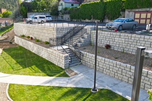 parking and stairs at FIRE TOWER Apartments, HELENA, Montana