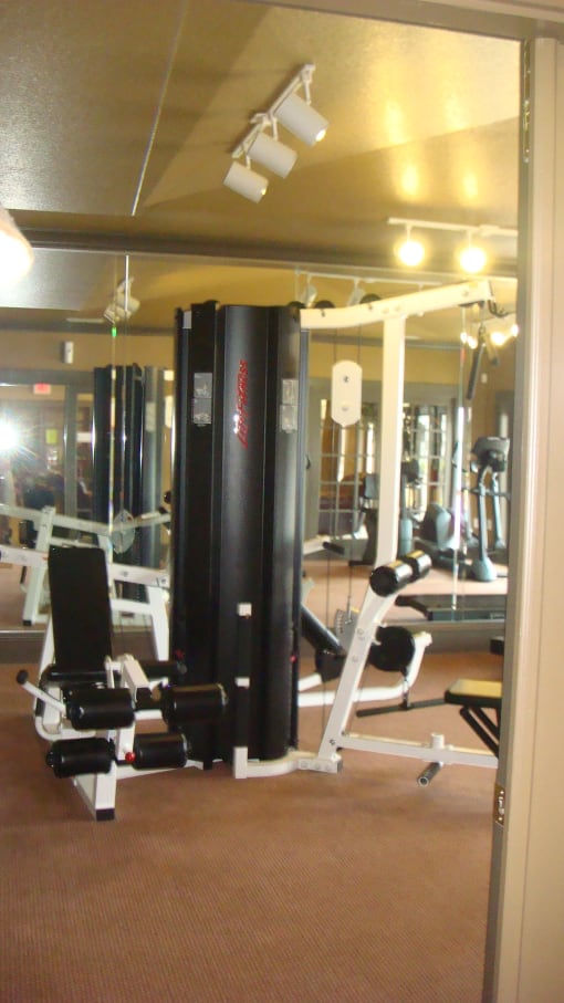 fitness center at Mission Pointe Apartments, Jacksonville, FL, 32218