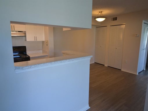 kitchen area and dining nook at The Edge at Town Center Apartments, Florida