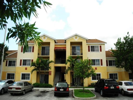 Exterior of building with parking at Alhambra Cove, Miami, 33167