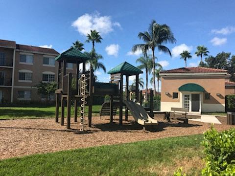 Playground near the building Golden Lakes Apartments Miami Florida