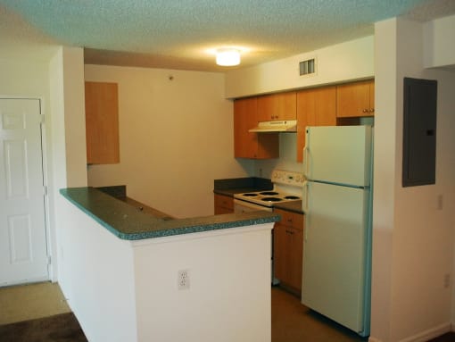 Kitchen with appliances at Hibiscus Pointe, Miami, FL 33147