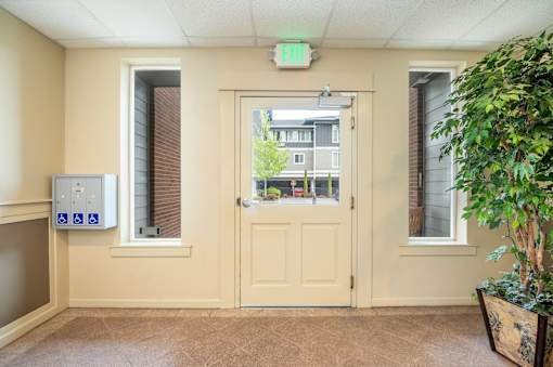 Entry at Fairview Village Apartments, Fairview, 97024