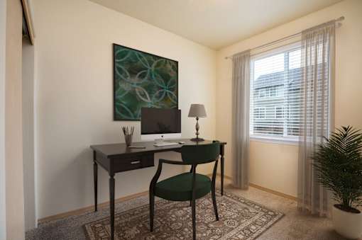 Work Desk at Fairview Village Homes, Fairview, OR