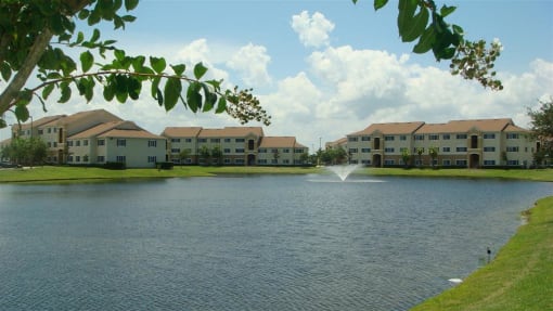 Lake view at Mission Bay Apartments, Rockledge, Florida