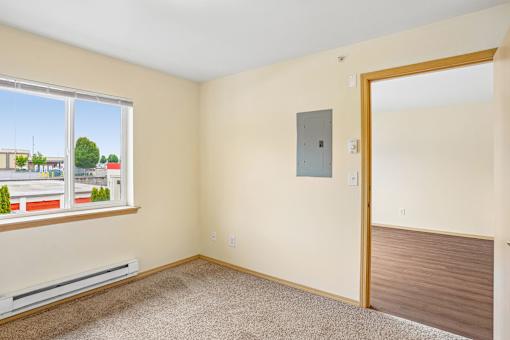 A room with a window at Vintage at Burien, Burien, WA