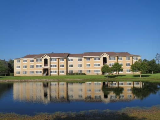 Lake view apartments at Carolina Club Apartments, Florida