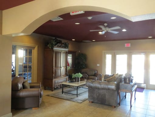Living couch at Carolina Club Apartments, Florida