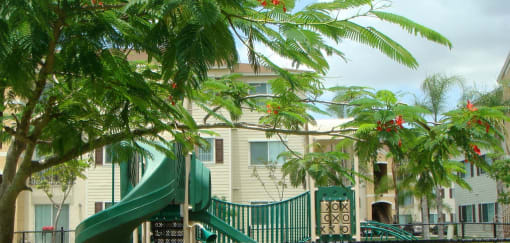 Playground near building at Hawk's Landing Apartments, Florida, 33907