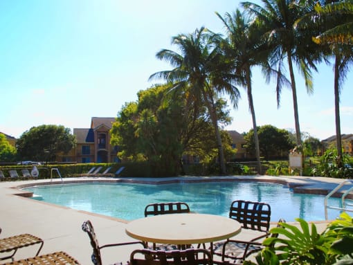 Pool With Sundecks at Indian Trace, West Palm Beach Florida
