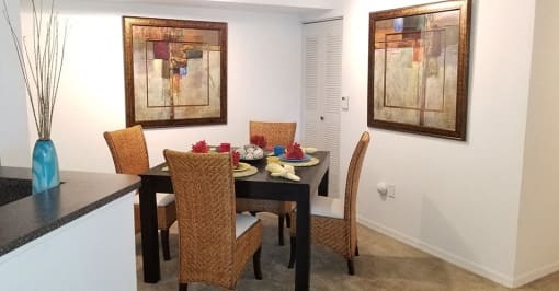 home dining area at Indian Trace, West Palm Beach, FL