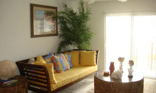 living area with view of balcony at Indian Trace, West Palm Beach, FL 33407