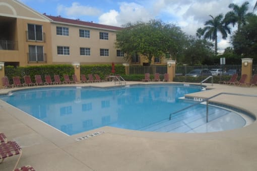 Marbrisa apartments resort style pool at Marbrisa Apartments, Miami Gardens, Florida