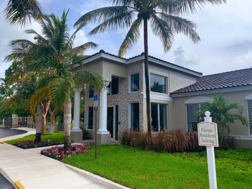 Tuscany Place leasing office entrance from exterior at Tuscany Place Apartments, Homestead , Florida