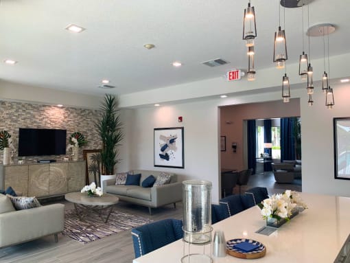 Resident lounge at Tuscany Place Apartments, Homestead , Florida