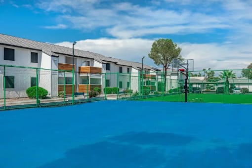 Blue Sports Court at Jolt Apartments, Las Vegas, NV, 89119