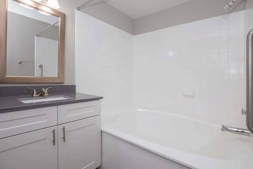 Full Bathroom at Spin Apartments, Las Vegas, Nevada