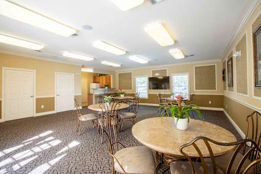 Dining Room with Round Table at THE PALMS AT VERO BEACH, VERO BEACH, Florida 