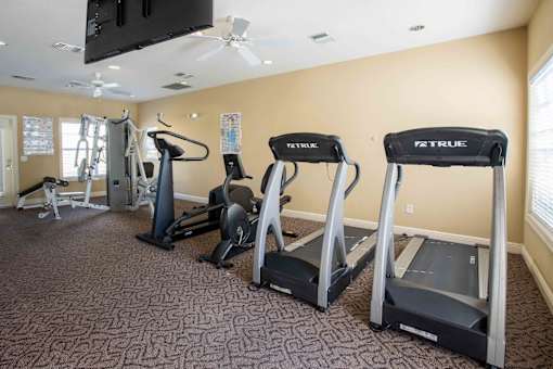 Gym with Treadmills at THE PALMS AT VERO BEACH, Florida 