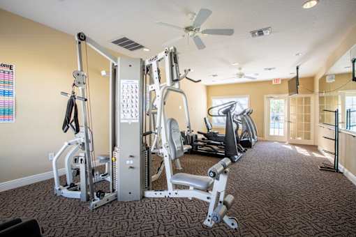 Gym with Variety of Equipment at THE PALMS AT VERO BEACH, VERO BEACH, FL