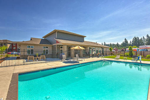 Swimming Pool at South Hill by Vintage Apts, Puyallup, WA