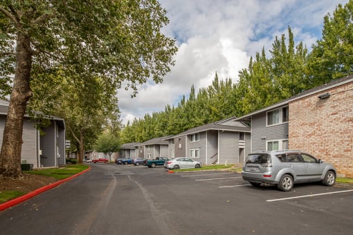 Exterior of building with parking nearby at Township Eastside, Oregon