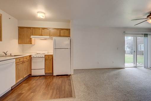 Living Room and Kitchen at VINTAGE AT ARLINGTON, Washington