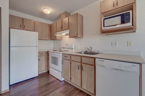 Kitchen at VINTAGE AT HOLLY VILLAGE SENIORS Apartments, Everett, Washington, 98204