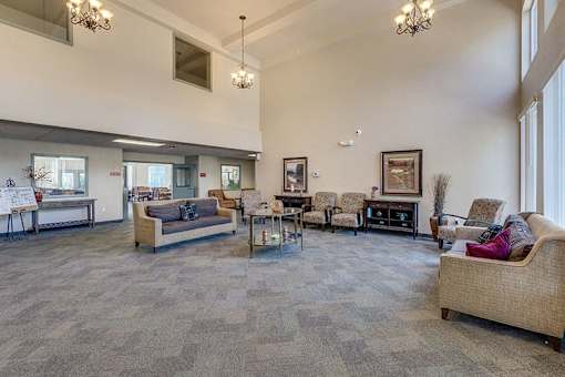Clubhouse Seating at VINTAGE AT TACOMA, Tacoma, Washington, 98409