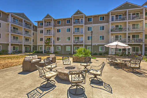 Enjoy the Outdoor Firepit at VINTAGE AT TACOMA, Tacoma, Washington