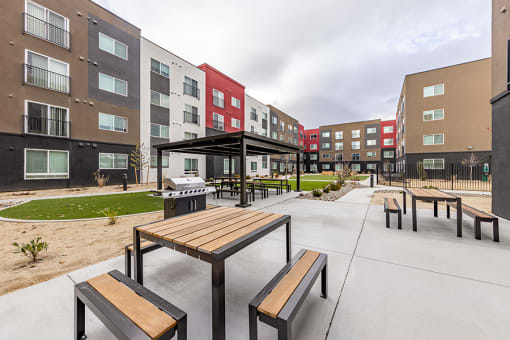 Outdoor Patio at VINTAGE AT SANCTUARY, RENO, NV