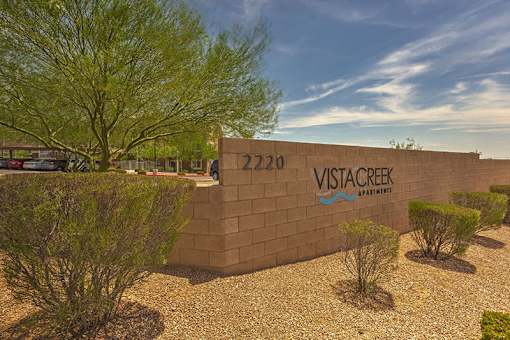 Monument Sign at VISTA CREEK, Laughlin, Nevada