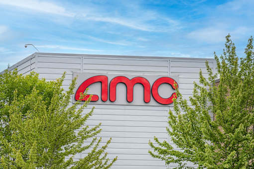 AMC sign on a building at Vancouver Mall Apartments, Vancouver Washington