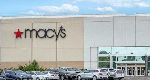 A Macy's store with cars parked in front.at Vancouver Mall Apartments, Vancouver, WA 98662