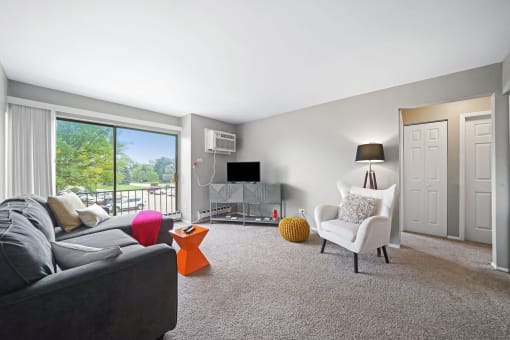 spacious living room