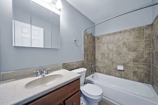 spacious bathroom