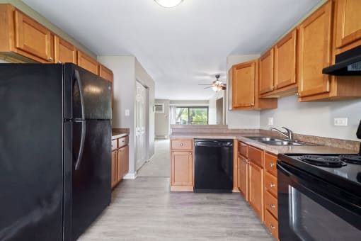 spacious kitchen