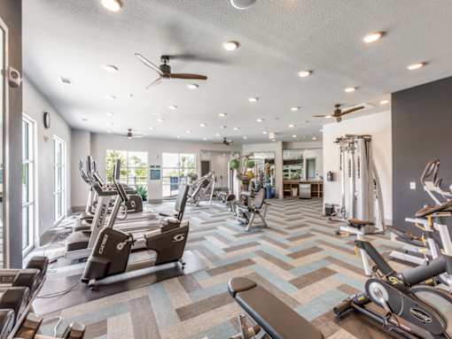Fitness center at apartments in Georgetown TX near downtown Georgetown