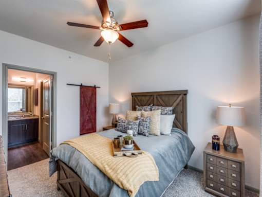 Spacious bedroom in Georgetown TX apartments near Texas State Round Rock campus