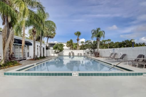 Derby Park Apartments in Daytona Beach, FL photo of resort-style pool
