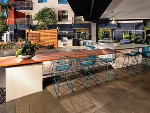 Outdoor Kitchen with Multiple BBQs