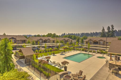 Outdoor Pool-aerial view