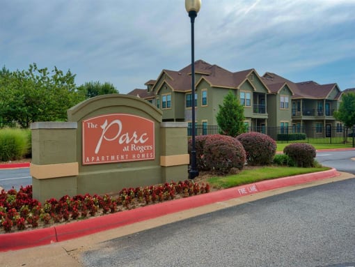 Parc at Rogers Entrance sign