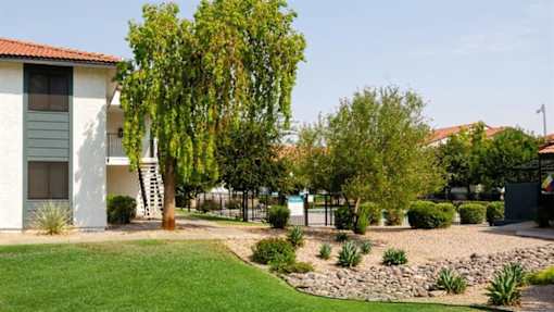 a house with a garden in front of it