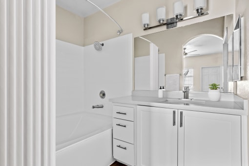 Bathroom in 1 Bedroom/1 Bath Floorplan at Element Apartments Las Vegas Nevada
