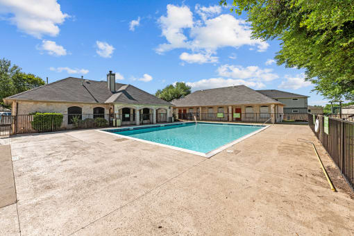 Pet-Friendly Apartments in Austin, TX – Huntington Meadows – the swimming pool at our apartments